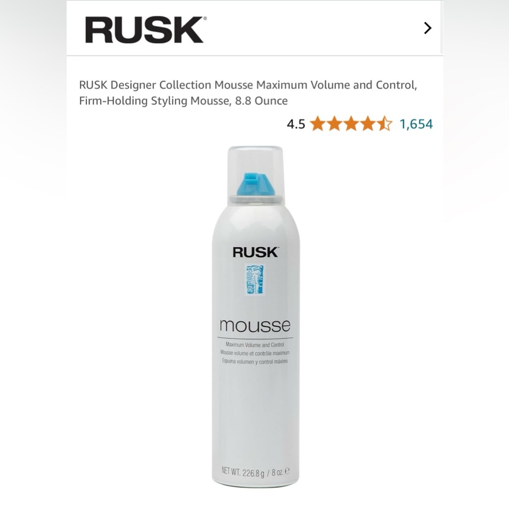 RUSK Designer Collection Mousse